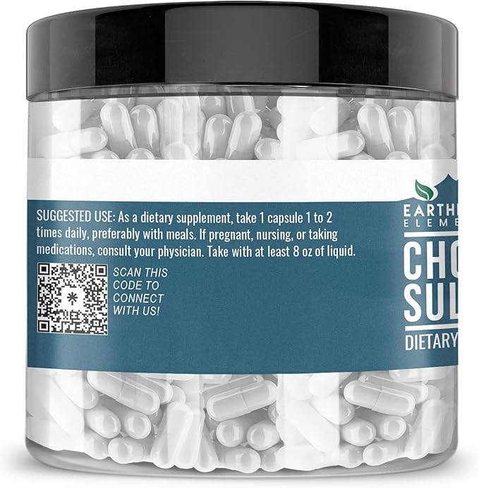 Earthborn Elements Chondroitin Sulfate 200 Capsules Pure &amp Undiluted No Additives