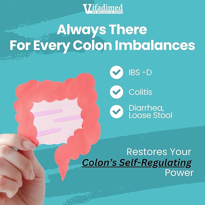 Colon for Diarrhea IBS-DColitis Soothes IrritationEnhances Colon's Function. Intestine LiningGut MicrobiomeColon Motility. IBS Relief90 Capsules.