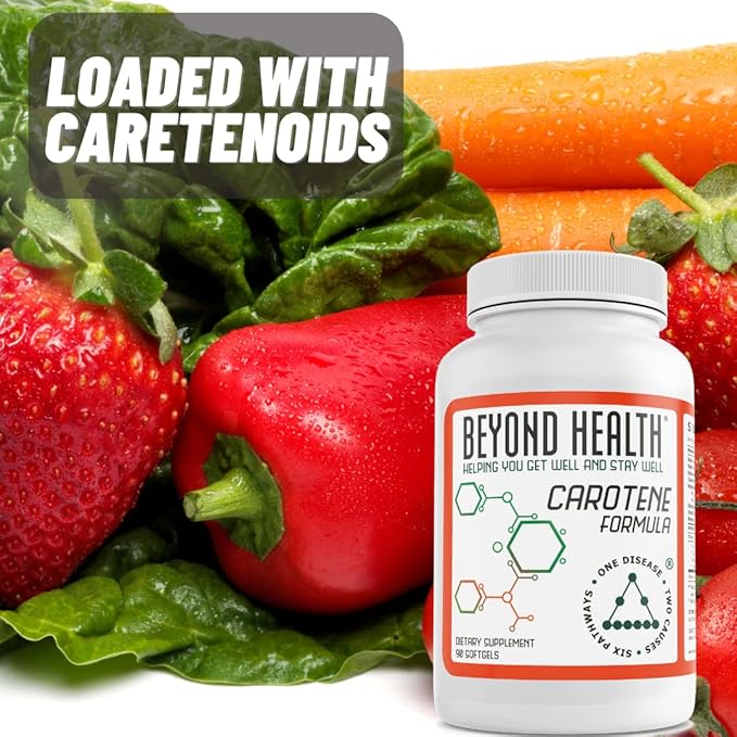 Beyond Health Carotene Formula 90 Softgels - Supplement Infused with Carotenoids