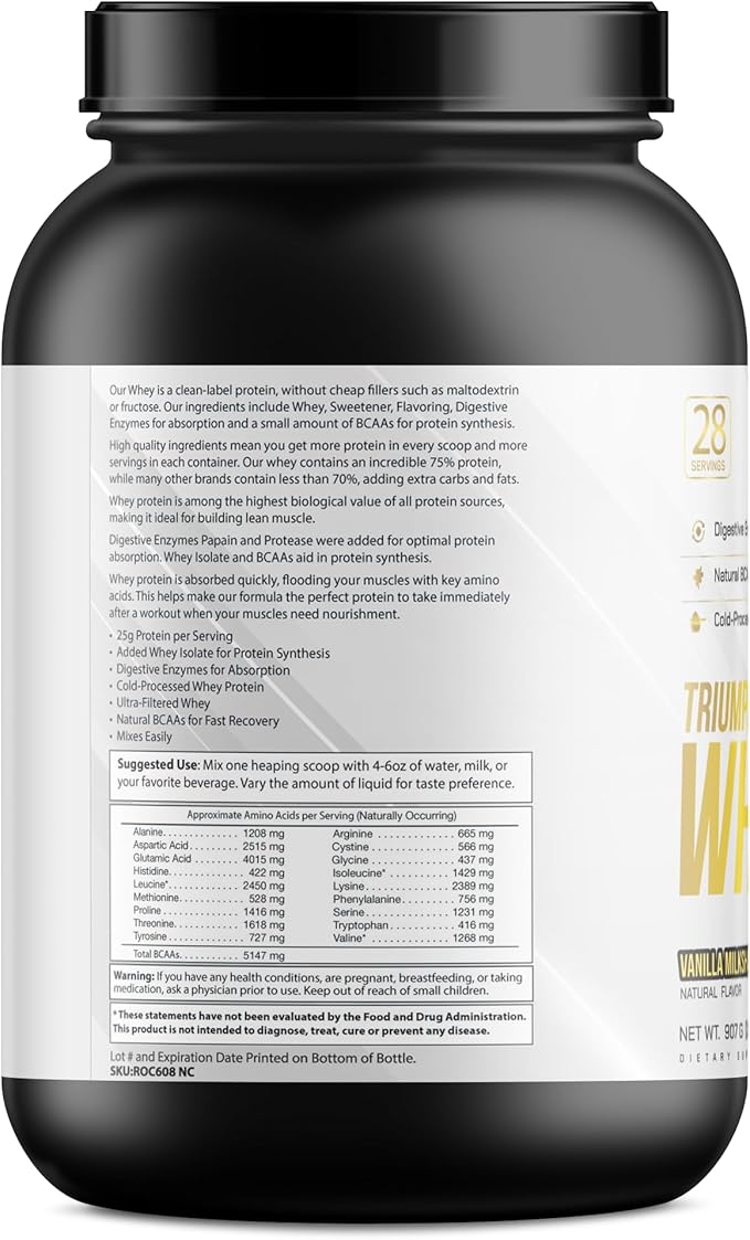 Triumph Protein Whey 2lb Vanilla