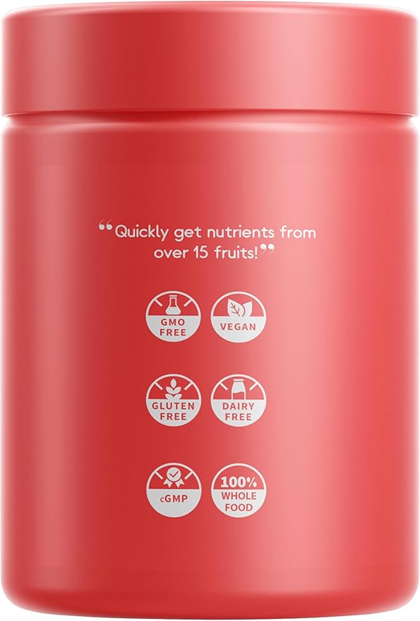 Codeage Instantfood Fast Fruits Over 15 Fruits Powders Equivalent All-in-One Vegan Daily Whole Food Vitamins - Berries Antioxidant Polyphenols &amp Bioflavonoid Multivitamin Non-GMO 90 Capsules