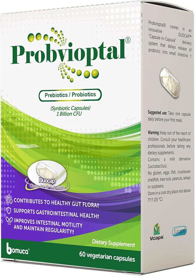 Vivioptal Vitamins Probvioptal 60 Capsules Probiotics &amp Prebiotics Duocap 1 Billion CFU Gluten Free
