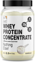 It's Just! - 100% Whey Protein Concentrate Made in USA Premium WPC-80 Natural Vanilla Flavor (2.5 Pound Vanilla)