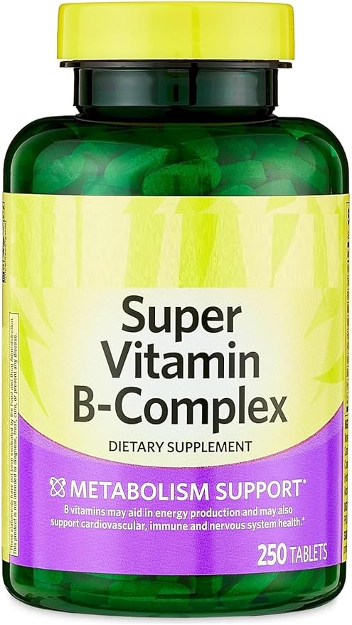 SEDLAV Super Vitamin B Complex Supplement Tablets 250 Count Complete B Group Support Daily Nutrient Support for Metabolism and Energy