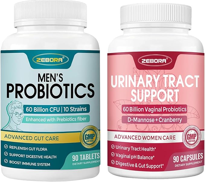 ZEBORA Probiotics for Men &amp Probiotics for Women