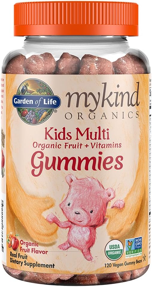Garden of Life Organics Women's Gummy Vitamins - Berry - Certified Organic Non-GMO Vegan &amp Organics Kids Gummy Vitamins - Fruit - Certified Organic