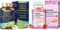 Totaria Multivitamin Gummies for Women &amp Probiotic Prebiotic Postbiotic Capsules for Women &amp Men Bundle