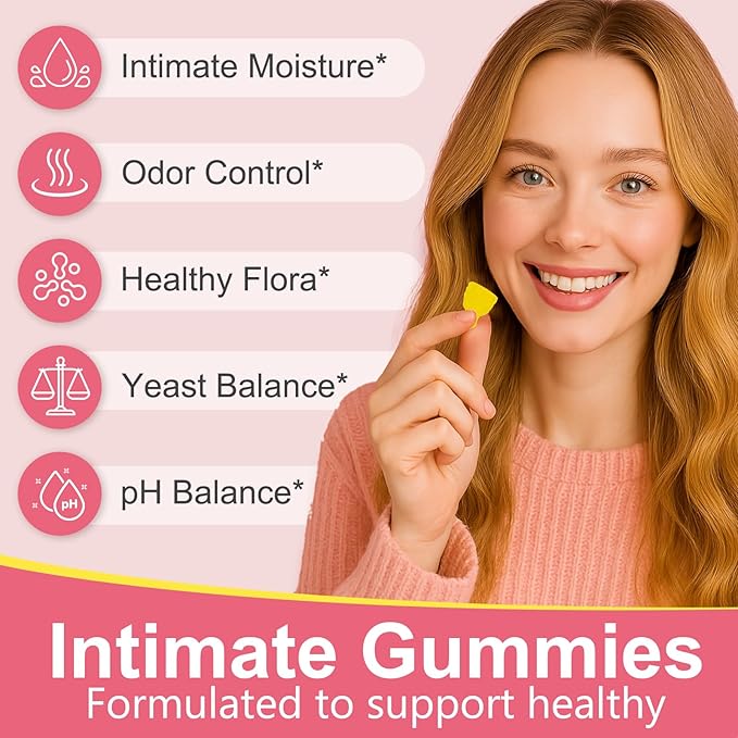 Vaginal Probiotics Source Feminine GummiespH BalanceFeminine Balance Gummies for WomenProbiotics for Women Vaginigal HealthImprove ImmuneWomens Vaginal Health Supplement 60 Gummies