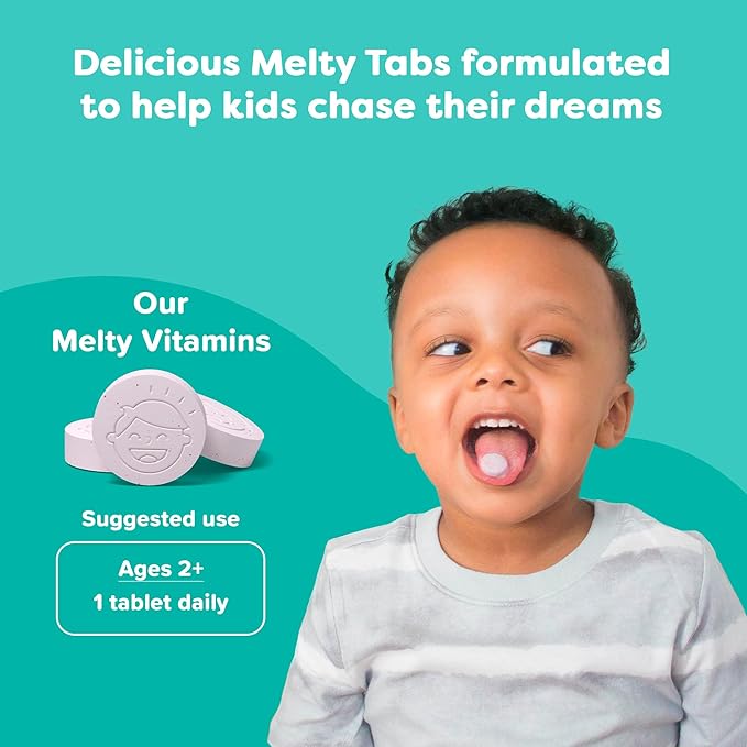 Renzo's Roll Call Immunity - Dissolvable Kids Immune Support Supplement with IMMUSE Postbiotic Sugar-Free Kids Vitamins 30 Orange-Flavored Melty Tabs
