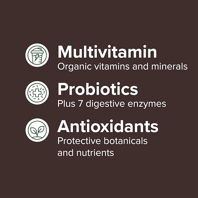Vibrant Health - Maximum Vibrance Chocolate All in One Multi-Supplement Advanced Daily Futurefood 15 servings