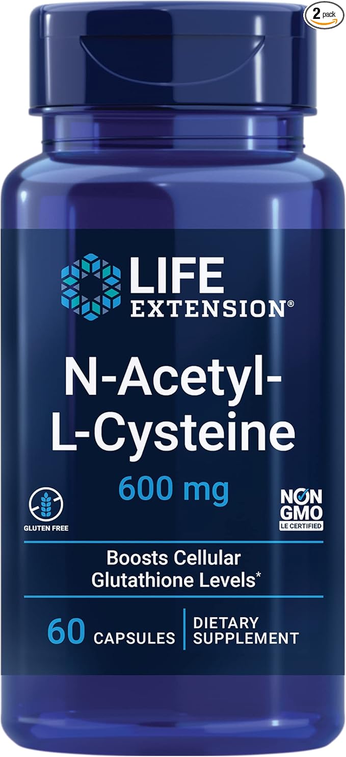 Life Extension Super Bio-Curcumin and N-Acetyl-L-Cysteine Antioxidant Immune Respiratory Liver Support