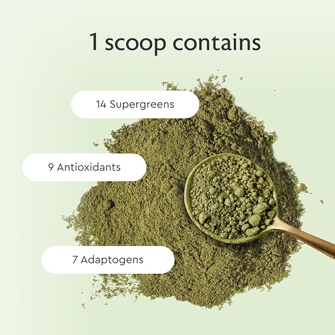 Alaya Organic Super Greens Powder – Superfood Blend with Spirulina Chlorella Probiotics Digestive Enzymes Adaptogens &amp Fiber – Vegan USDA Organic Non-GMO 30 Servings Mixed Berry