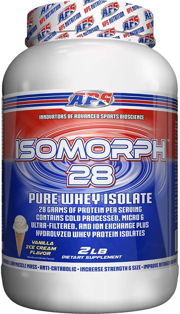APS Nutrition Isomorph Protein Powder Supplement | Whey Protein Isolate | Ultra- Filtered | 28g Protein | Vanilla Ice Cream 2 Pound (Pack of 1)