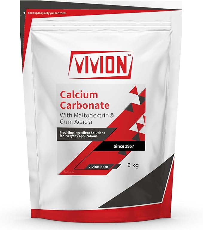 Calcium Carbonate DC Granular with Maltodextrin &amp Gum Arabic - 5000 Grams - Direct Compression USP Pharmaceutical Grade Capsule Excipient - 5 kg (11 lb)