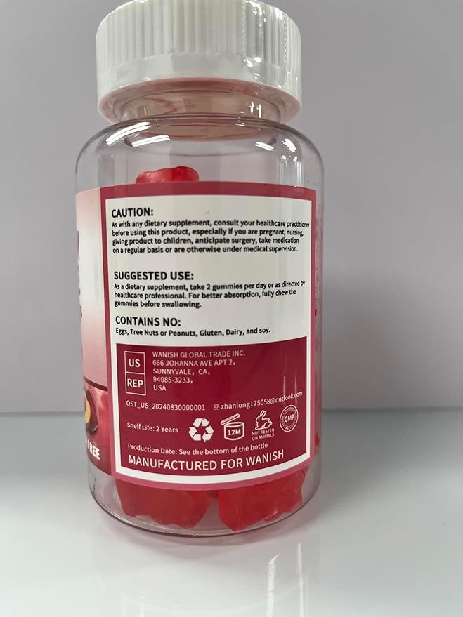 (3 Pack) 1200 mg Calcium Citrate Gummies Supplements for Women &amp MenPure Calcium Citrate Gummies for Bone Muscle &amp Immune Support - Easy to Digest Sugar FreeVeganPeach Flavor60 Day Suppl