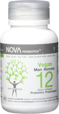 Nova Probiotics Vegan Man 12 Billion 60 Vcaps