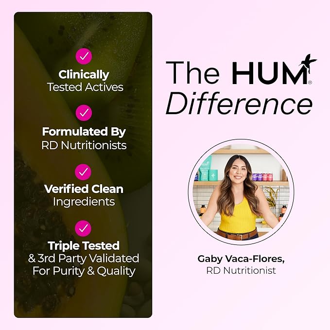 HUM Hair Strong Daily Hair Growth Gummies with Biotin Zinc Vitamin B12 to Support Growth Folic Acid &amp Vitamin B12 Gummy Vitamins for Healthy Hair Support for Women and Men 180 Gummies