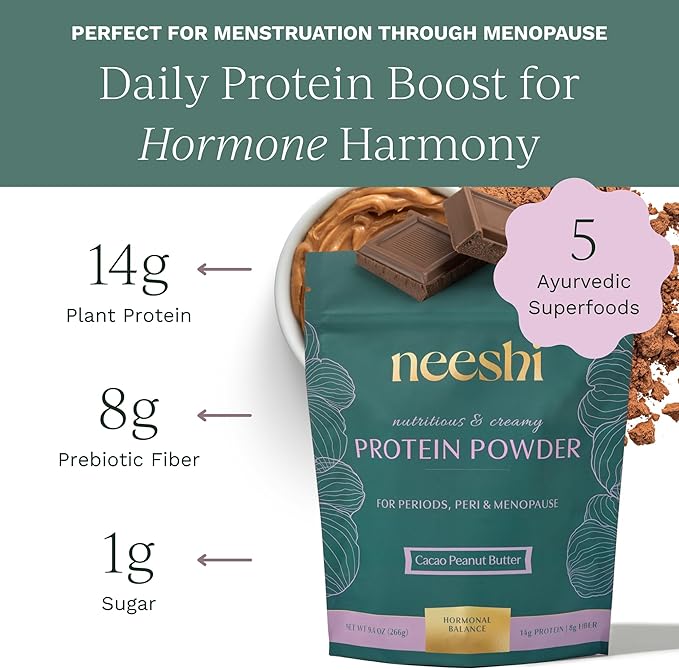 Monthly Hormone Balance Bundle – 2 Nourishing Cacao Peanut Butter Protein Powders + 2 Dark Cacao Ritual Spreads – Plant-Based Vegan Gluten-Free – PMS &amp Menopause Relief w/Superfood Nutrition