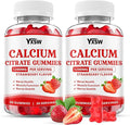 Calcium Citrate Gummies 1200mg Chewable Calcium Supplement for Women &amp Men Sugar Free Calcium for Bone Muscle &amp Immune Support Gluten Free Vegan Non-GMO Strawberry Flavor 120 Count