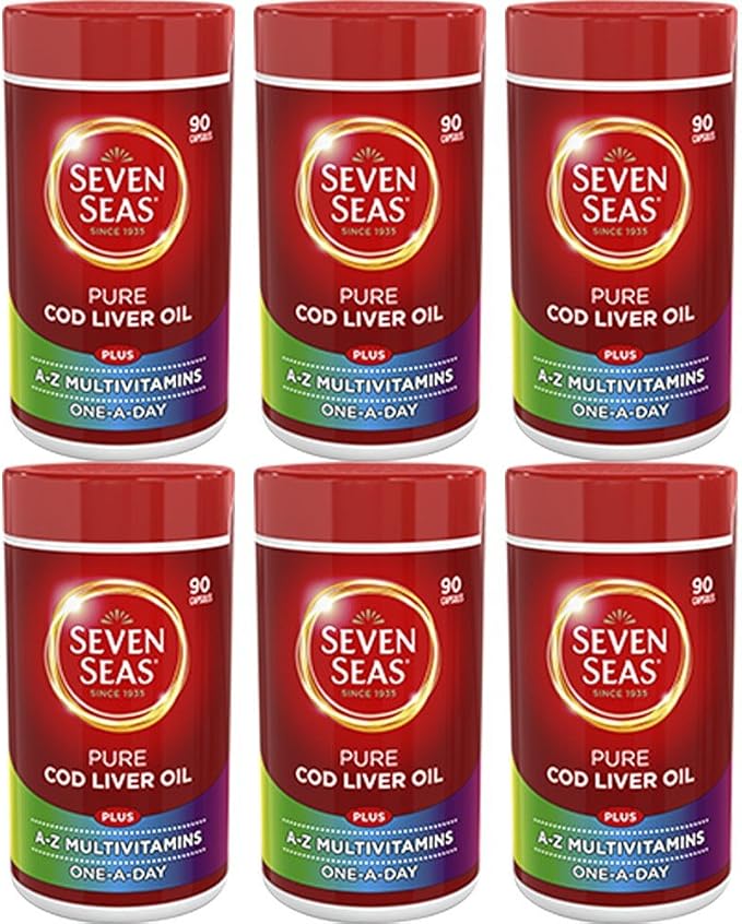 Seven Seas (6 Pack) Pure CLO &amp Multivitamin SEA-7920 | 30's | 6 Pack Bundle