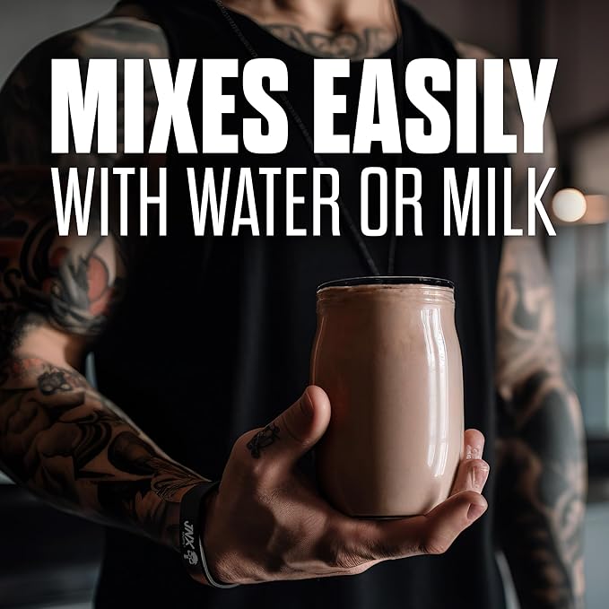 JNX SPORTS The Curse! Ultra Premium Whey Protein Powder Double Chocolate 2lb | 25g Protein Per Serve Primary Source Whey Isolate