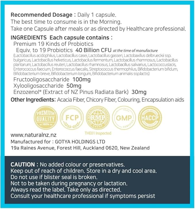 Fructo X Probiotics 40 Billion 60 Vege Capsules (1)
