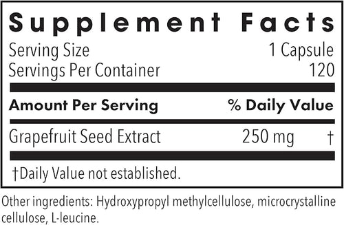 Allergy Research Group ParaMicrocidin 250 Supplement - Grapefruit Seed Extract 500mg Supports Metabolic Function Contaminant Free Vegetarian Capsules - 120 Count