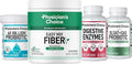 Physician's CHOICE Complete Gut Support System Bundle: Easy Mix Fiber Digestive Enzymes 60 Billion Probiotic &amp Bloat + Gas Probiotic