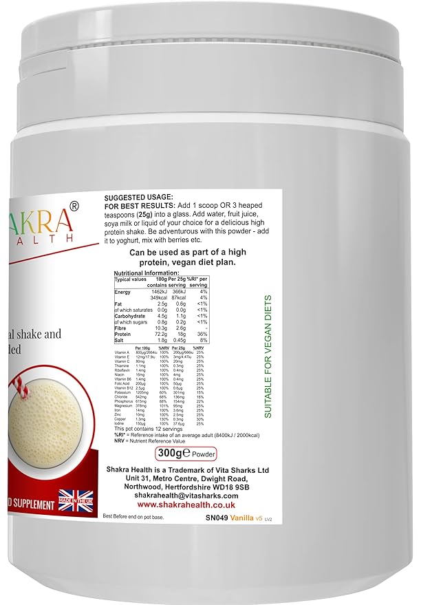 Meal Mantra Vanilla Vegan Isolate Protein Workout Powder Drink for Gym &amp Training. Build Muscle &amp Get Toned | Spiritually Aligned Supplements. Shakra Health