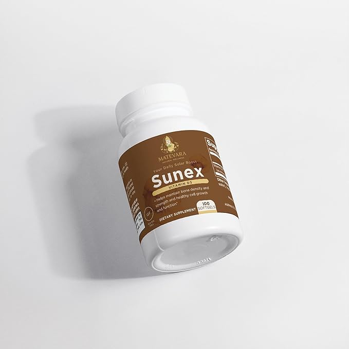 Sunex Vitamin D3 2000 IU | Supports Bone Health &amp Immunity | 100 Count