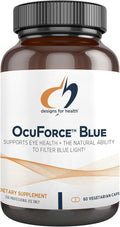 Designs for Health OcuForce Blue - 'Blue Light' Focused Eye Support Supplement with Lutein Zeaxanthin &amp More - for Teens and Adults (60 Capsules)