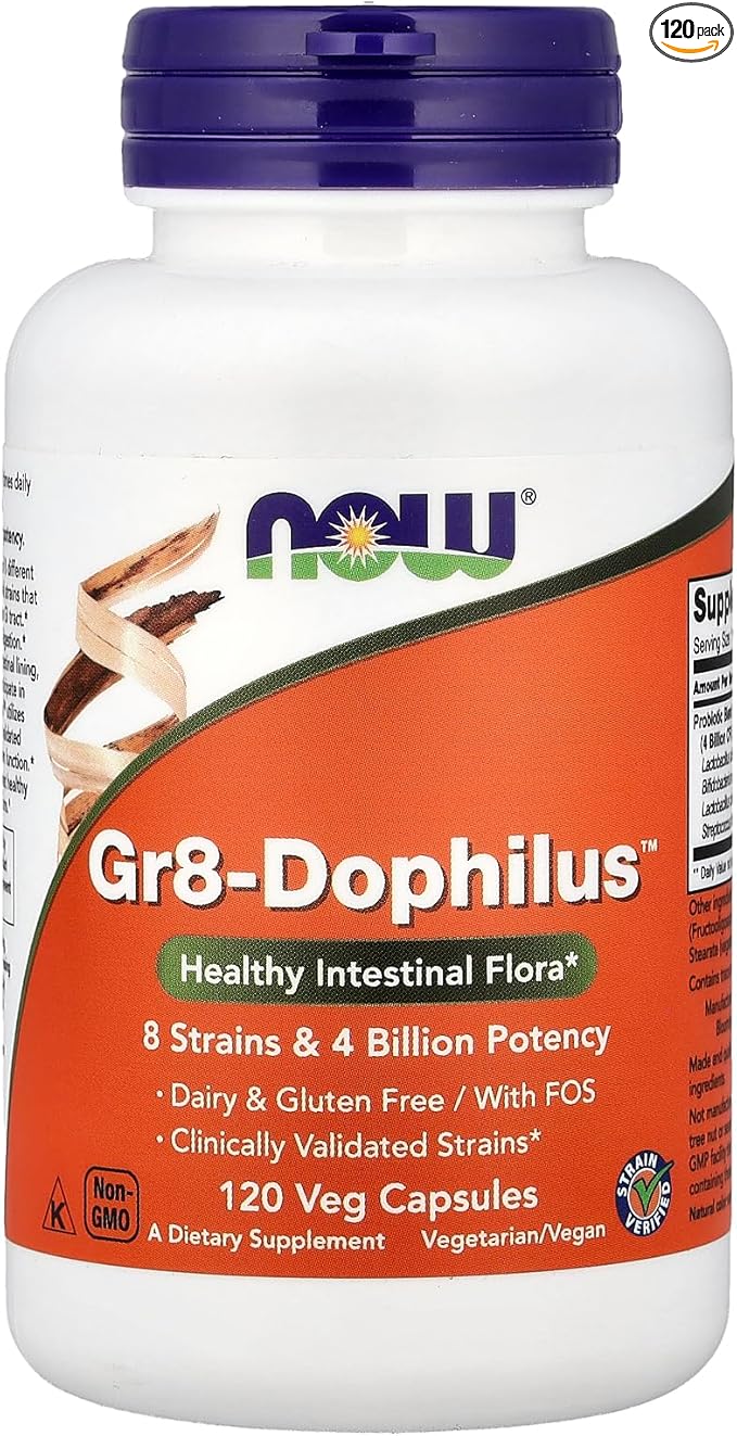 Now Foods Gr 8 Dophilus - Enteric Coated Veg-Capsules 120-Count