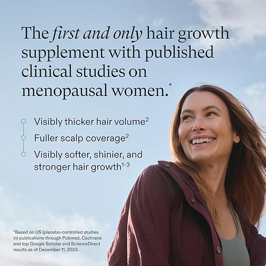 Nutrafol Women's Balance Hair Growth Supplements Ages 45 and Up Clinically Proven for Visibly Thicker Hair and Scalp Coverage Dermatologist Recommended - 1 Month Supply