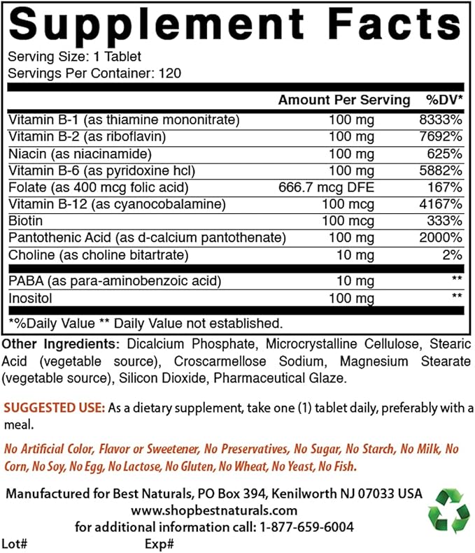 Calcium Magnesium Potassium &amp B-100 Complex