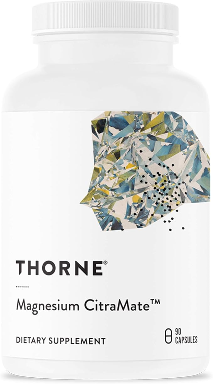 THORNE - Wellness Bundle - Bone Muscle Heart and Lung Health - Vitamin D + K2 Liquid &amp Magnesium CitraMate