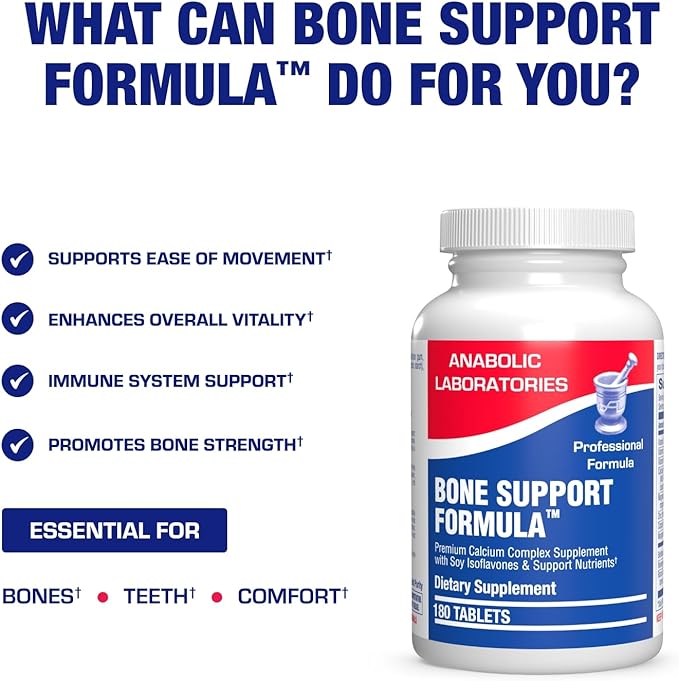 Clinical Calcium Complex Bone Supplement - Restorative Calcium Magnesium Zinc D3 Supplement for Bone Health Strength &amp Density Support with Antioxidant Bioflavonoids - High Absorption - 30 Serving