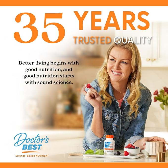 Doctor's Best High Absorption CoQ10 Heart &amp Energy Support USP Verified Naturally Fermented CoQ10 Non-GMO Gluten Free Soy Free Vegan 180 Veggie Caps