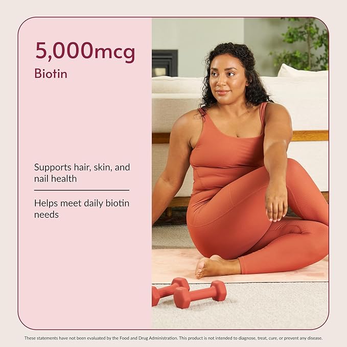 Bariatric Advantage Biotin 5000 mcg - for Bariatric Surgery Patients - Easy-Digest Mini Capsules - Biotin Supplement - Hair Skin &amp Nails Support* - 90 Count