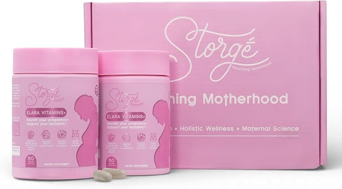 Elara Vitamins+ Prenatal Multivitamin for Women – Plant-Based Vegan Prenatal with 5-MTHF Folate Choline &amp Iron Clean Formula Duopack (120 Vegan Capsules – 60 Servings)