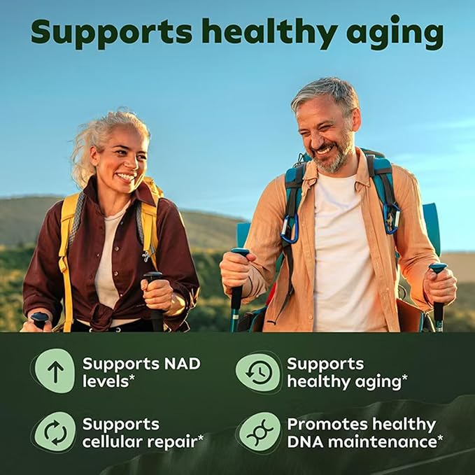 1PCSLumine Organics NAD+ Supplement for Energy Metabolism Support Liposomal Capsules Containing ResveratrolNicotinamide Ribosidean &amp QuercetinAlternative to NMN SupplementGluten-FreeVegan (1P