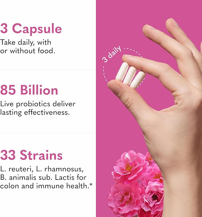 Garden of Life Raw Probiotics Women 50 &amp Wiser - 85 Billion Live Cultures - Probiotic Supplement with Bulgarian Yogurt &amp Eastern Europe Wild Kefir Culture - 90 Vegetarian Capsules