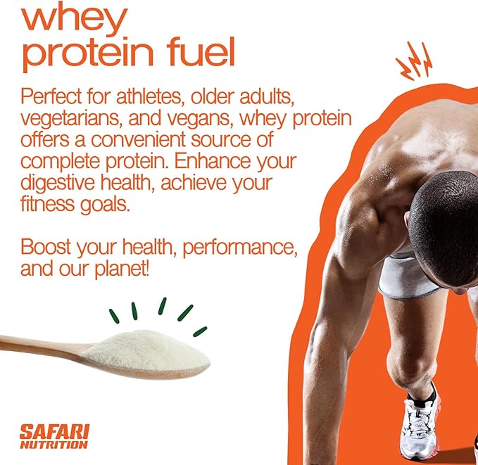 Safari Nu 100% Whey Premium Protein Powder Chocolate - 2 LB Tub 25G of Protein - Concentrate &amp Isolate Whey Protein Blend - 12g BCAAs Per 2 Scoops (2 Pounds Chocolate)