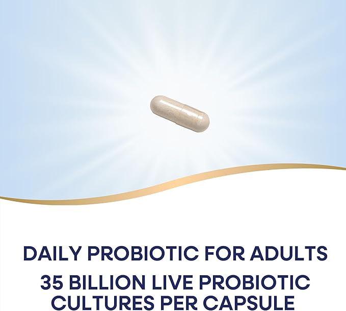 Nature's Way Fortify Optima Probiotic for Adults 35 Billion Live Cultures 15 Strains Supports Digestive Balance and Immune Health* No Refrigeration Required 30 Capsules (Packaging May Vary)