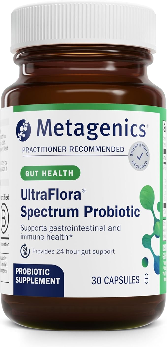 Metagenics Bundle - UltraFlora Spectrum (30 Count) &amp UltraFlora Women's (30 Count) - for Digestive Immune Health &amp Vaginal Health