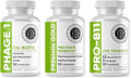 Intestinal Fortitude Gut Health Supplement Bundle - PREbiotic Gold PRO-B11 Phage 1 - w/Gold Kiwifruit Pectin SCFAs and 22 Billion CFU for Microbiome Support Gluten Soy &amp Dairy-Free Capsules