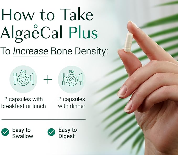 ALGAECAL Bundle - D3 Complete (1000 IU) + K2 Vitamin E Vitamin A &amp Plant-Based Calcium for Stronger Bones