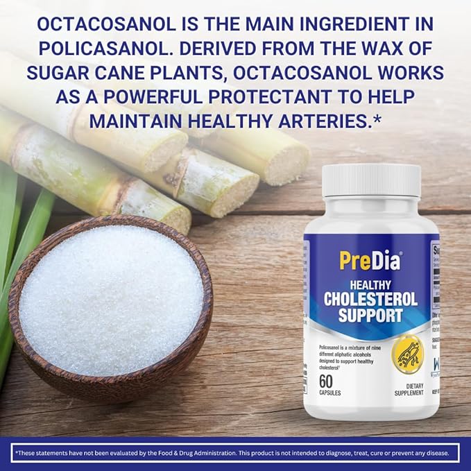 PREDIA - Healthy Cholesterol Support - (Policosanol 20 mg)