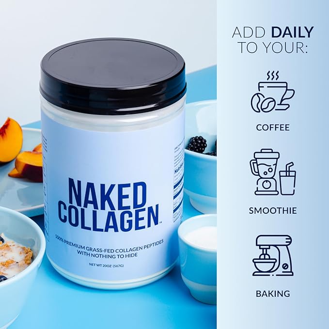 NAKED Chocolate Whey Isolate Protein Powder (24 Servings) Collagen Peptides Protein Powder 20oz (60 Servings) – Grass-Fed Pasture-Raised Non-GMO Gluten Free Keto Paleo Friendly