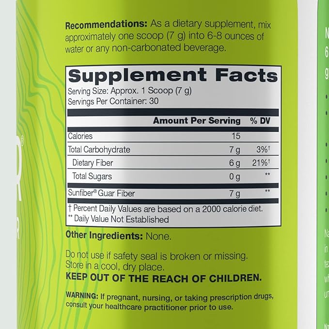 NATURE'S CALLING All-Natural Fiber Supplement | Gentle | Non-GMO | Low-FODMAP | Sunfiber | Prebiotic 30 Servings (7.4 oz)