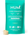 HUM Core Strength Vanilla Vegan Protein Powder Gluten Free Plant Based 20g Protein per Serving Amino Acids Pea Hemp &amp Pumpkin Seed Proteins Low Fodmap Gut-Friendly Easy to Digest 15 Servi